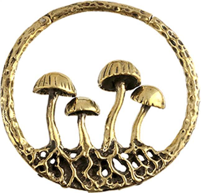 Immagine prodotto Star Piercing Anello a segmenti per orecchio con cerniera funghi placcati oro (Ottone)