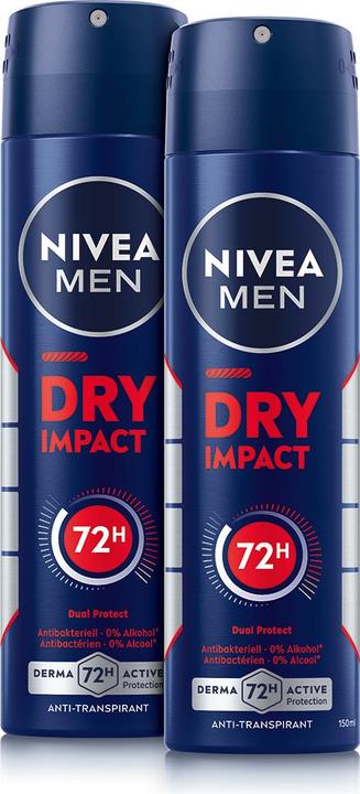 Produktbild NIVEA MEN Dry Impact Spray DUO (Spray, 300 ml)