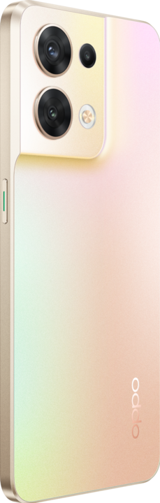 Image du produit OPPO Reno 8 (256 Go, Shimmer Gold, 6.43", Double SIM, 50 Mpx, 5G)