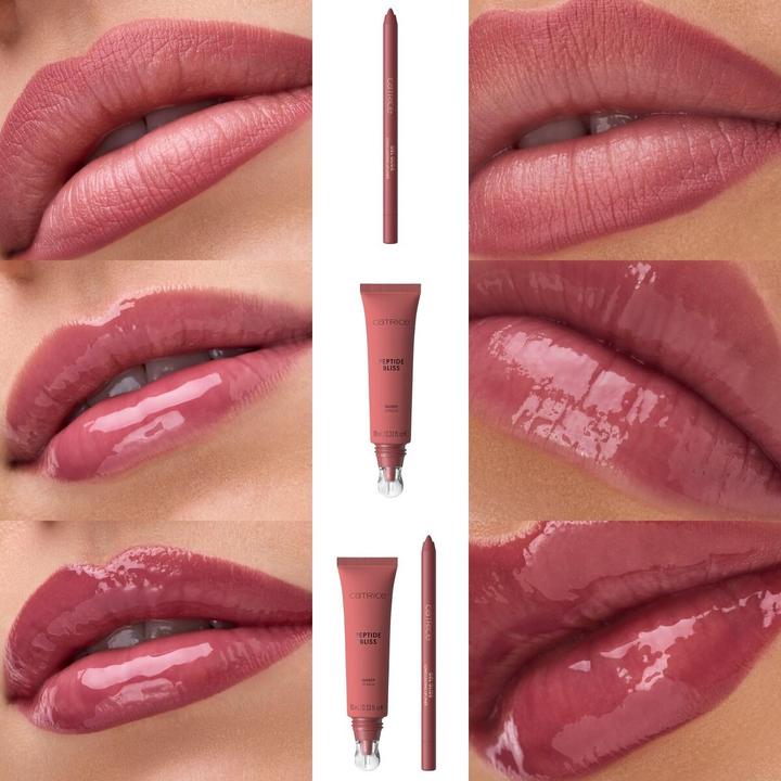 Actual product image Catrice Peptide Bliss Glossy Lip Balm (#8F403F)