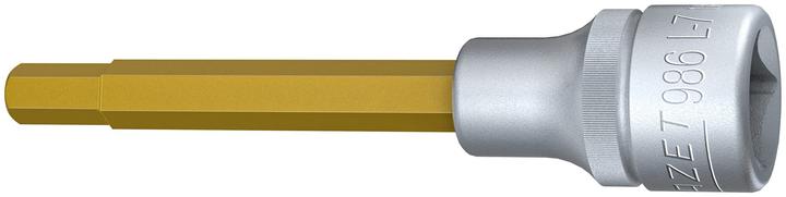 HAZET Screwdriver socket 986L-7 ∙ Square, hollow 12.5 mm (1/2 inch) ∙ Inside hexagon profile ∙ 7 mm…
