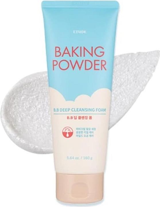 Image du produit Etude House Baking Powder B.B Deep Cleansing Foam (mousse nettoyante en profondeur) (Lingettes nettoyantes pour le visage, 160 ml)