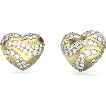 Guess, Ohrringe, Sparkling gold-plated earrings with zircons In My Heart JUBE04504JWYGT/U