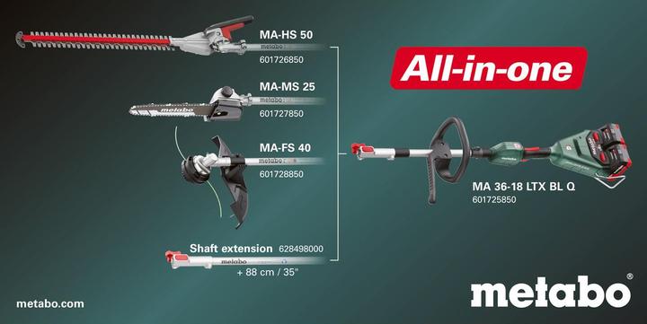 Actual product image Metabo MA-HS 50 (Hedge shears, Weed whacker, Garden machinery attachment)