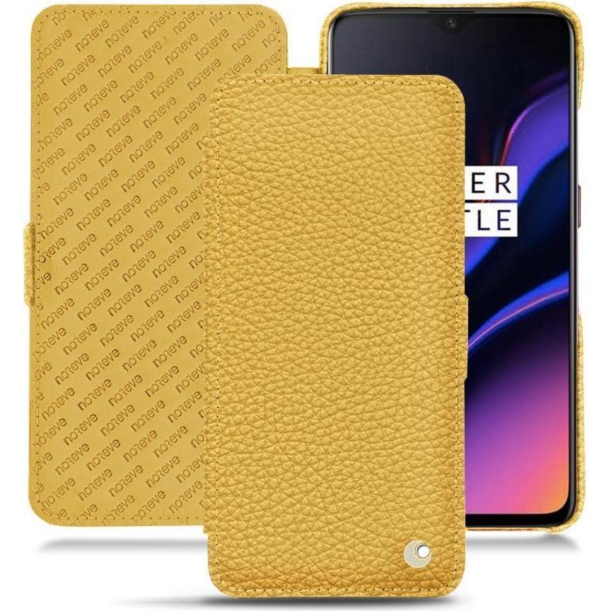 Noreve Lederschutzhülle horizontal (OnePlus 6T), Smartphone Hülle, Orange