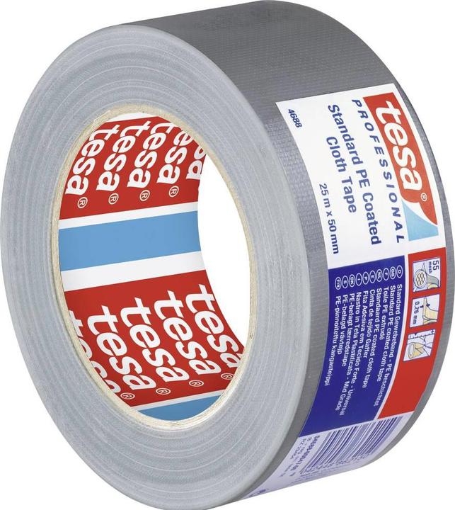 Produktbild tesa PE-Rep.-Band 25m:50mm silber (50 mm)