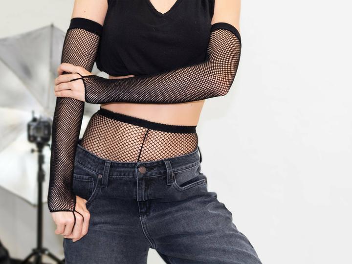 Actual product image Leg Avenue Fishnet Arm Warmers (One size)