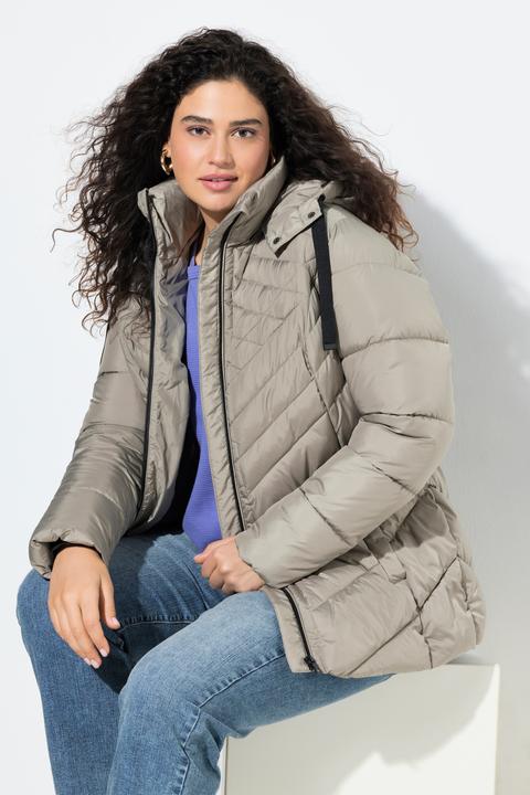 Produktbild Ulla Popken HYPRAR Steppjacke, wasserabweisend, Kapuze (62)