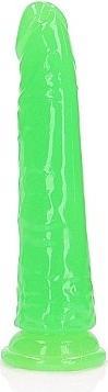 Produktbild RealRock Slim Realistic Dildo with Suction Cup - Glow in the Dark - 6" / 15,5 cm