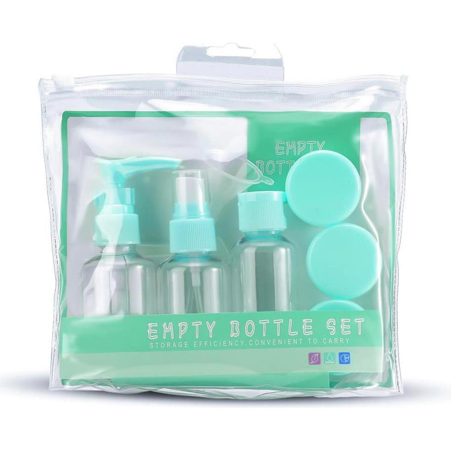 Intirilife, Reisezubehör, Flaschen Set in BLAU TRANSPARENT, Blau