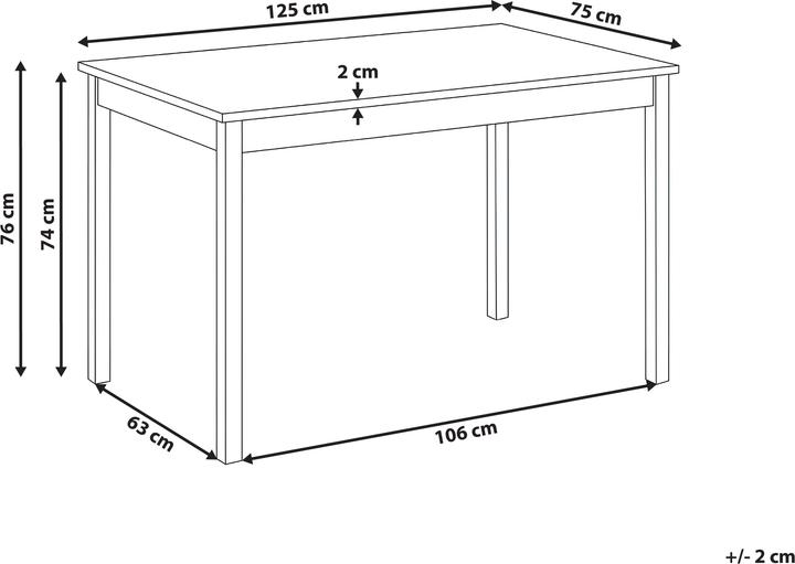 Produktbild Beliani Houston (120 x 75 x 74 cm)