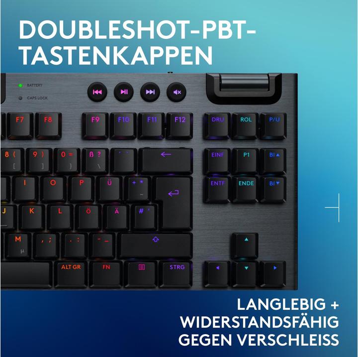Produktbild Logitech G G915 X Lightspeed TKL (CH, Kabelgebunden, Kabellos)