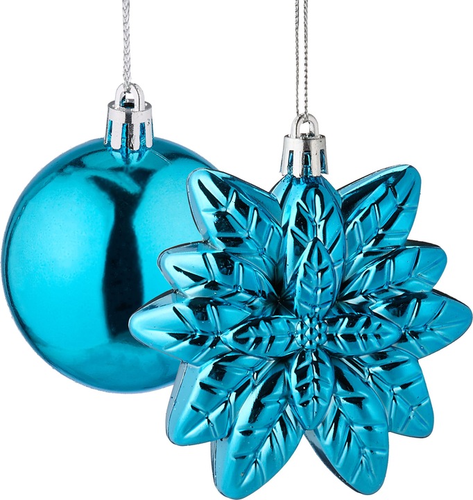 Actual product image Relaxdays 100-piece Christmas bauble set (100 -part)
