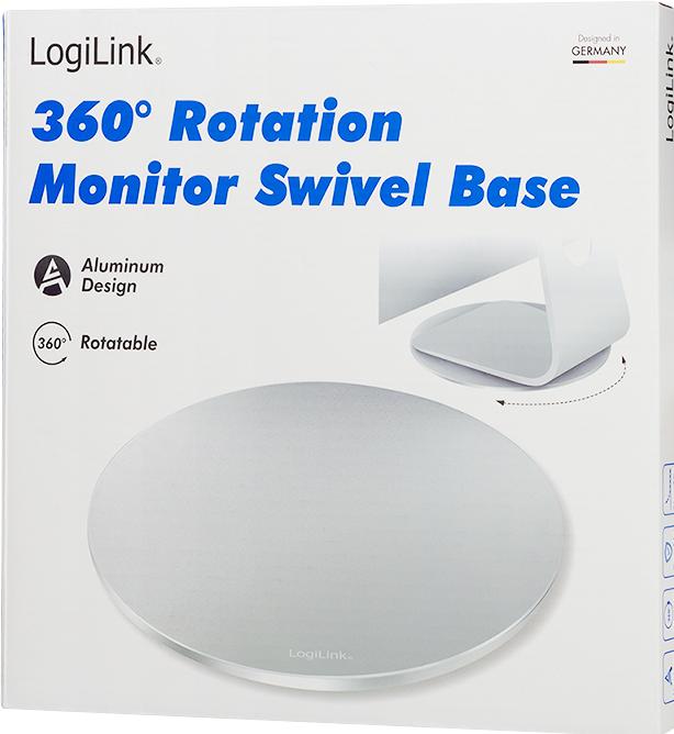 Produktbild LogiLink Drehbarer Monitorständer, Aluminium Tragkraft: 5 kg, 360 Grad Rotation für richtigen Blick