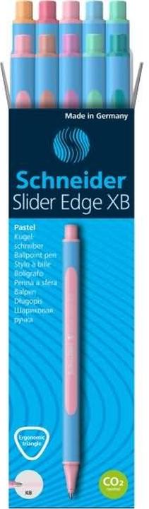 Actual product image Schneider 10 ballpoint pens Slider Edge XB blue writing colour assorted (Multicoloured, 10 x)