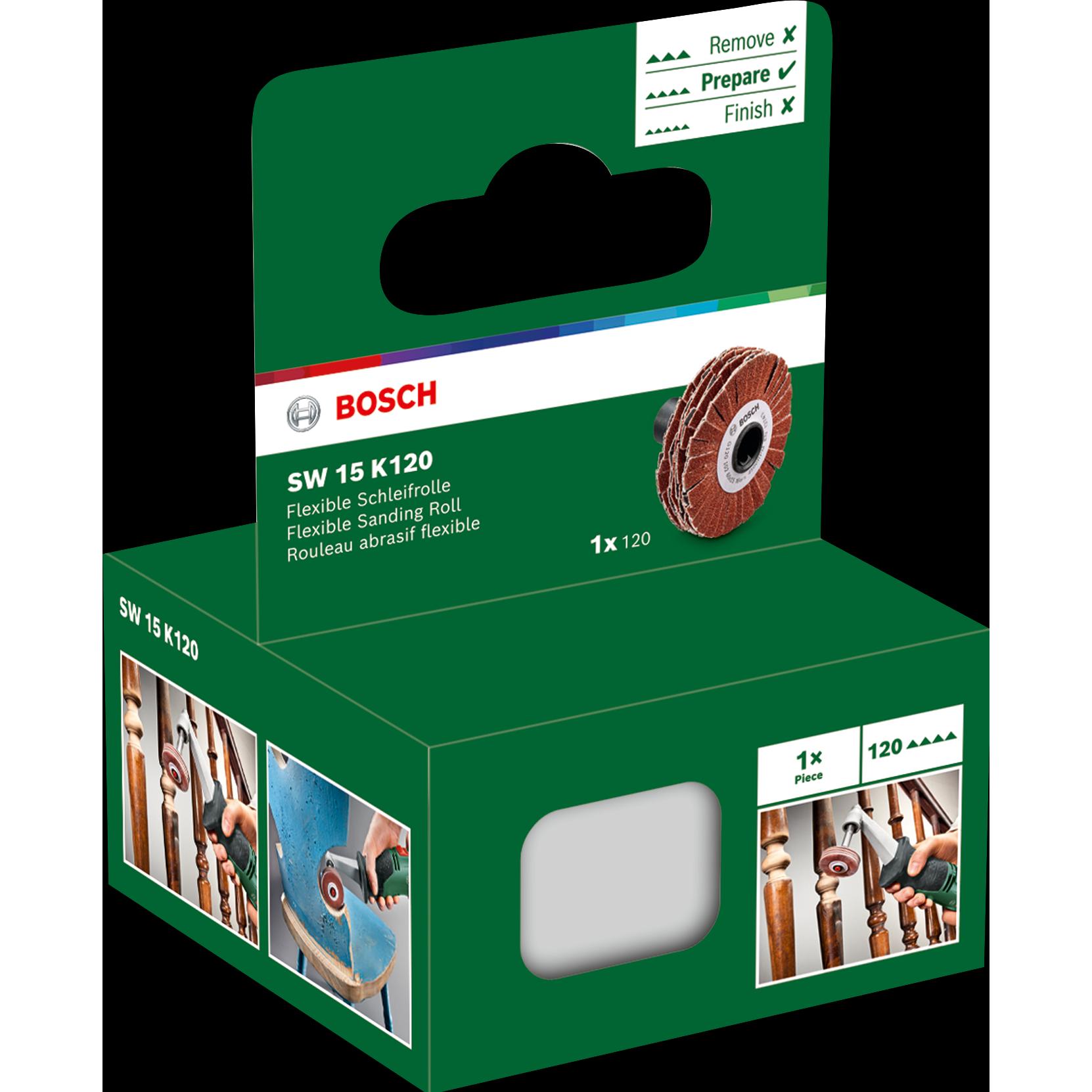 Thumbnail - Bosch Home & Garden, Schleifmittel, Flexible Schleifrolle SW 15 K120 für PRR 250 ES und Texoro (120)