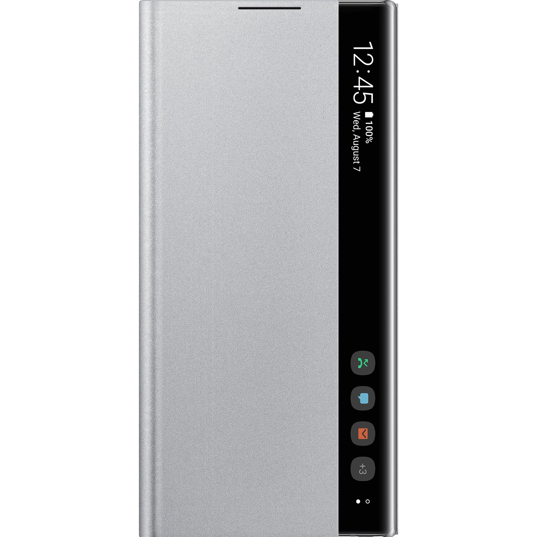 Samsung Clear View Cover (Samsung Galaxy Note 10), Smartphone Hülle, Silber