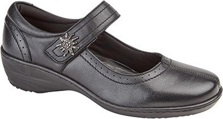 Produktbild Mod Comfys Lederschuhe mit Klettverschlussriemen (42)