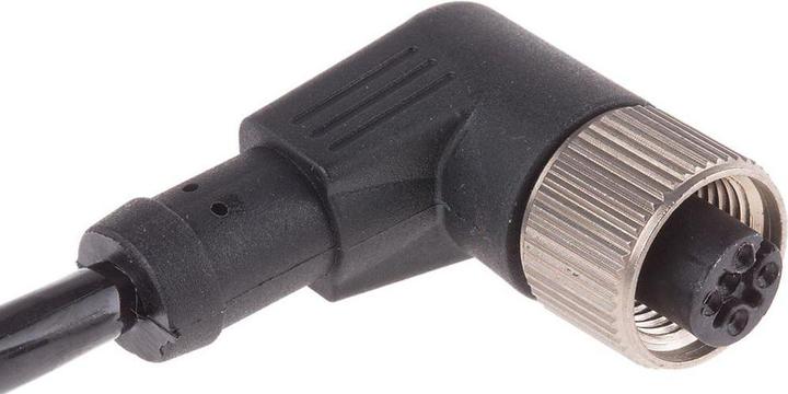 Produktbild RS PRO M12 Connector Female Angled, 5W,2m PUR