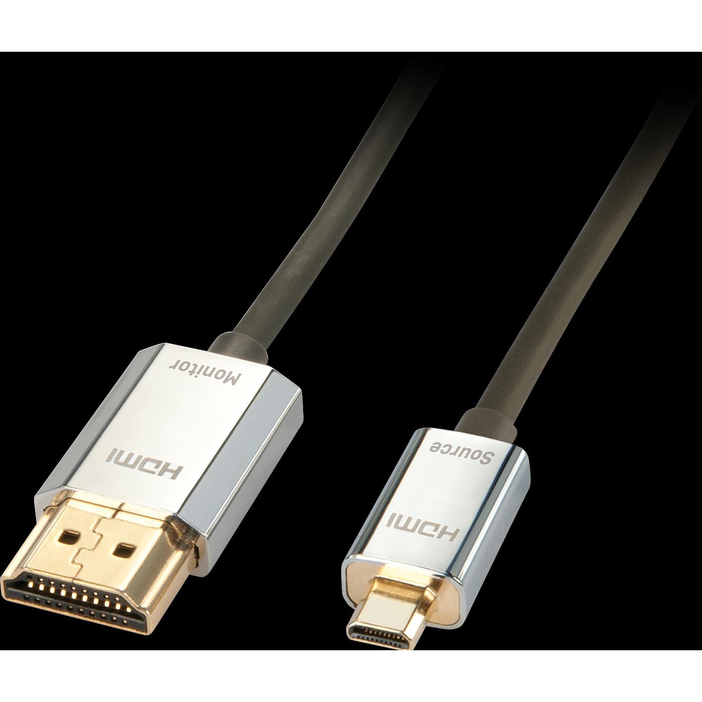 Thumbnail - Lindy micro HDMI (Typ D) — HDMI (Typ A) (3 m, HDMI), Video Kabel