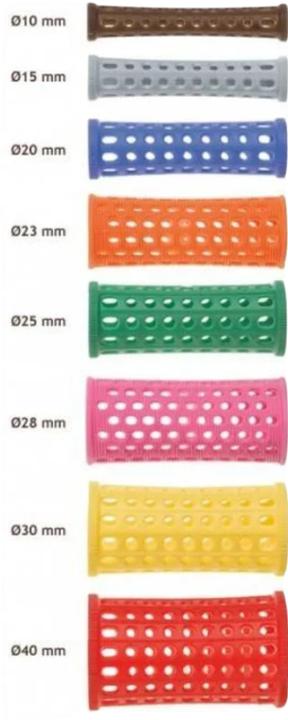 Immagine prodotto Sibel Plastic Roller Pins Pink Size 10