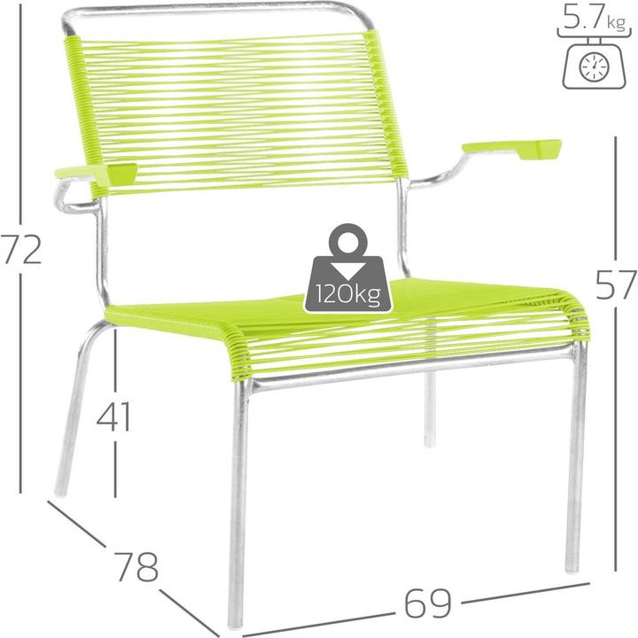 Actual product image Schaffner Säntis spaghetti lounger