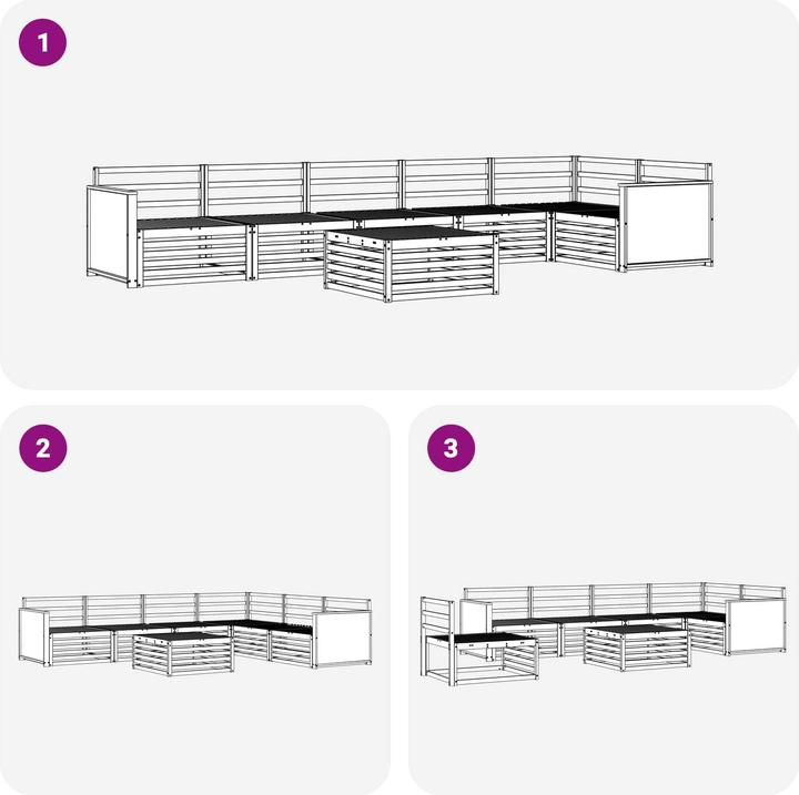 Produktbild vidaXL Outdoor-Sofa
