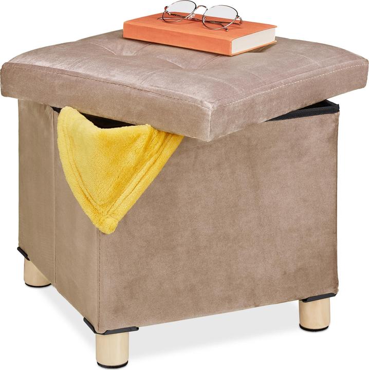 Produktbild Relaxdays Samthocker