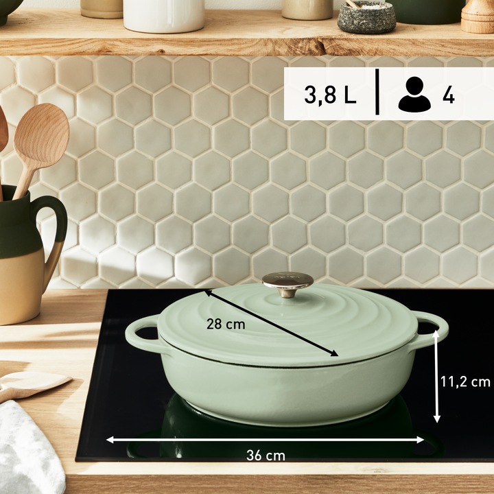 Actual product image Tefal LOV roaster (28 cm, Casserole + Stewpot, Pot, Cast iron)
