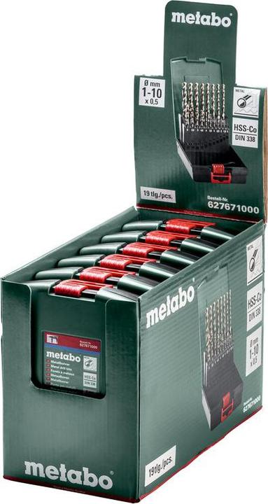 Image du produit Metabo Cassette en plastique HSS-CO. SP. 19 pièces (627671000)