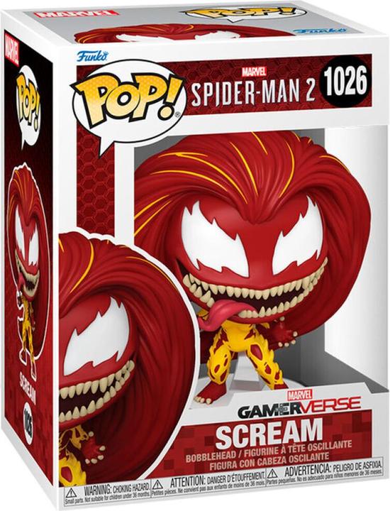 Actual product image Funko Spiderman 2 POP! Games Vinyl Figur Scream 9 cm