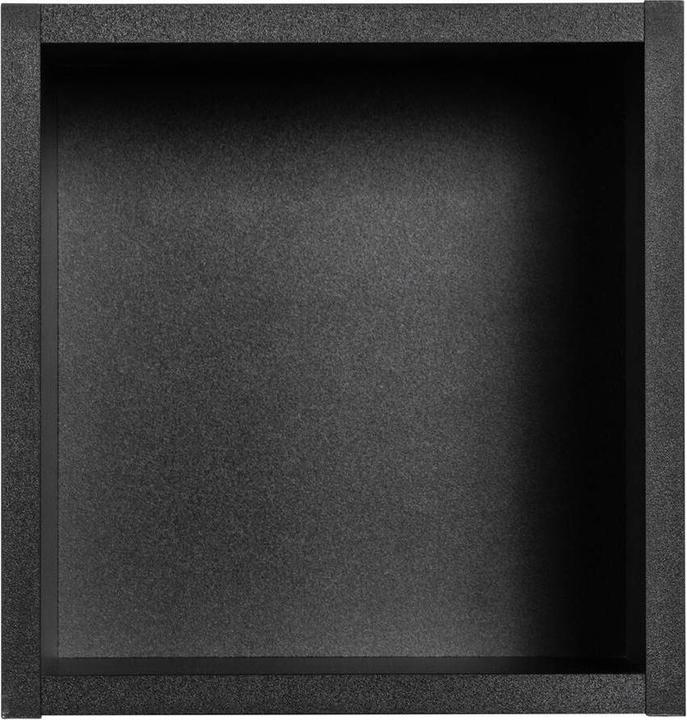 Actual product image En.Casa Bathroom shelf Newport 27x25x21 cm black (27 x 21 x 25 cm)