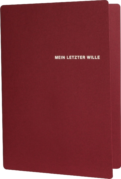Produktbild Rnk Mappe "Mein letzter Wille", DIN A4, weinrot, 1 Stück