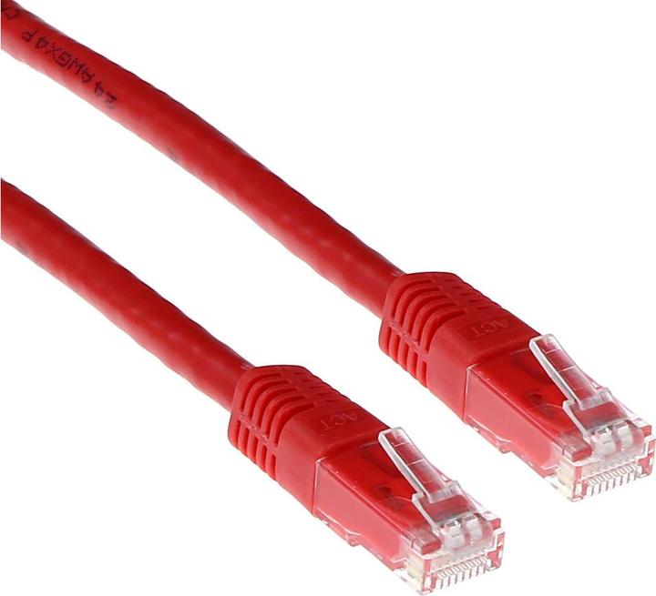 Immagine prodotto Cavo patch U/UTP CAT6 rosso di 15 metri con connettori RJ45. Cat6 u/utp rosso 15.00m (U/UTP, CAT6, 15 m)