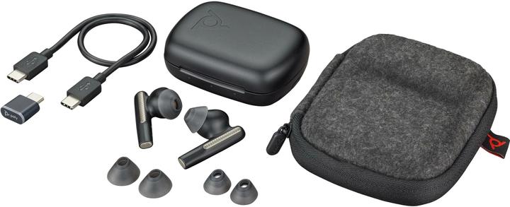 Actual product image Poly Voyager Free 60 UC Carbon Black Earbuds (ANC, DNC, 24 h, Wireless)