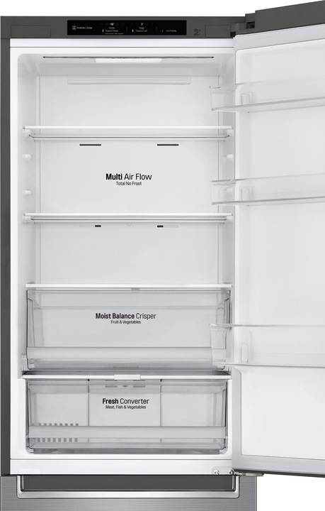 Immagine prodotto LG GBB61PZGFN Anteriore: Acciaio, altezza 186 cm (341 l)