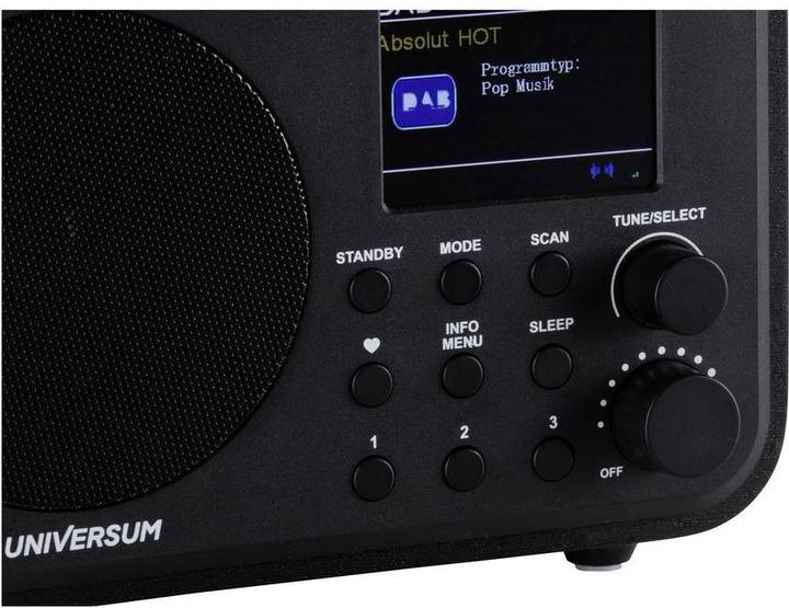 Produktbild DR 300-20 Tischradio DAB+, UKW Bluetooth®, DAB+, UKW wiederaufladbar Schwarz (DAB+, FM, Bluetooth)