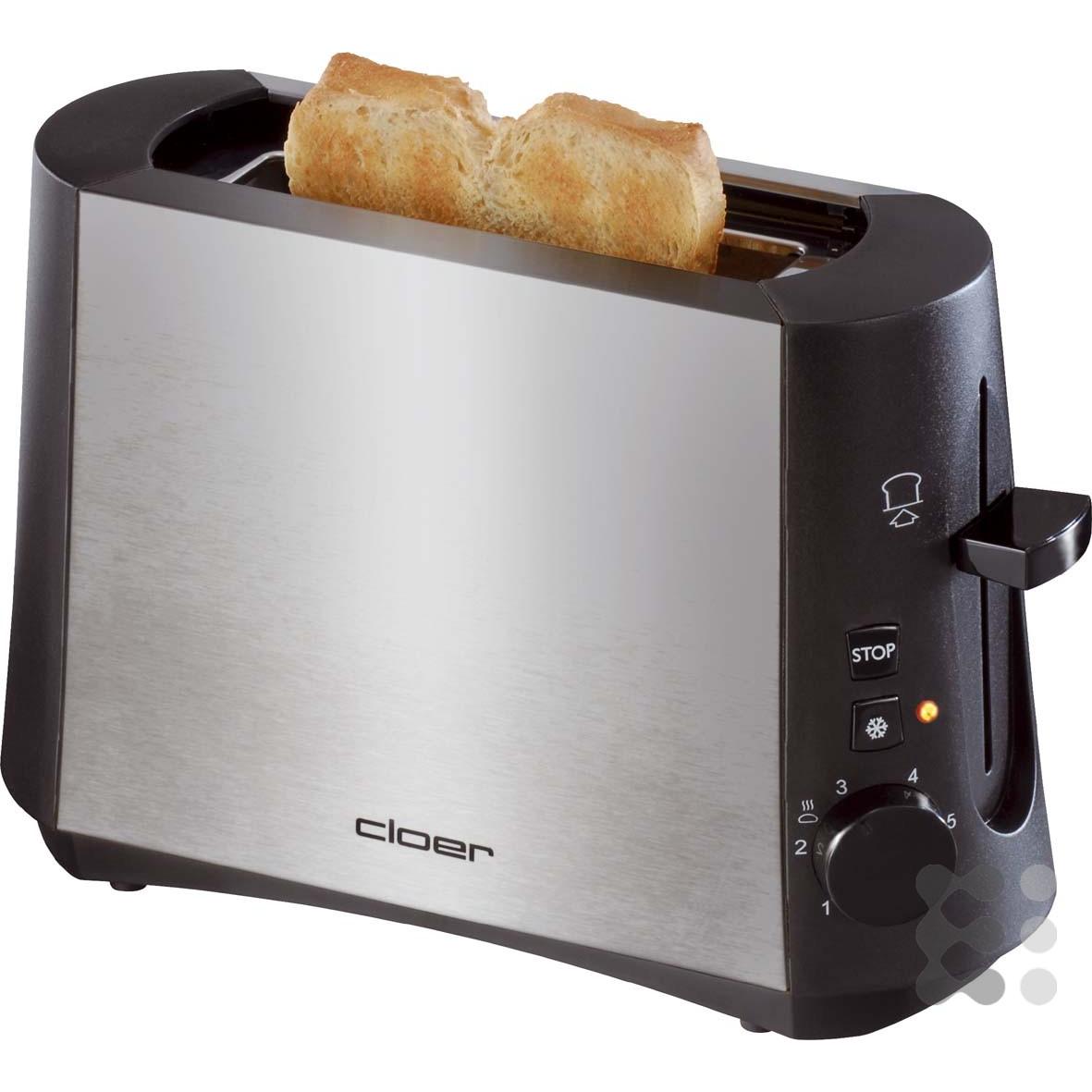 Cloer Inox 1er, Toaster, Schwarz