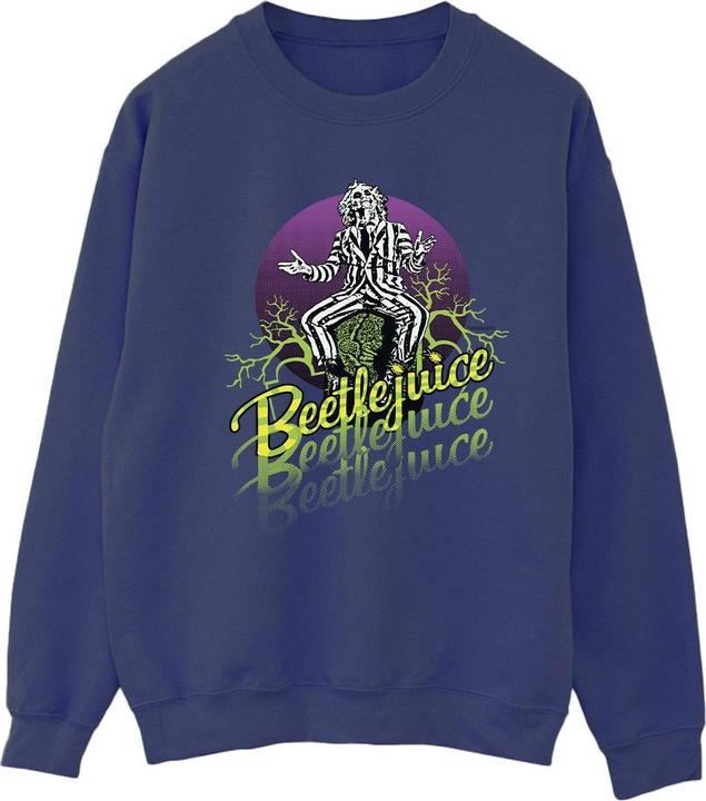 Immagine prodotto Beetlejuice Felpa Purple Circle Femme/Ladies (L)
