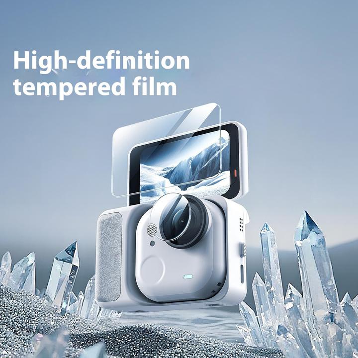 Actual product image aMagisn 2in1 Go Ultra display and camera protection armoured glass