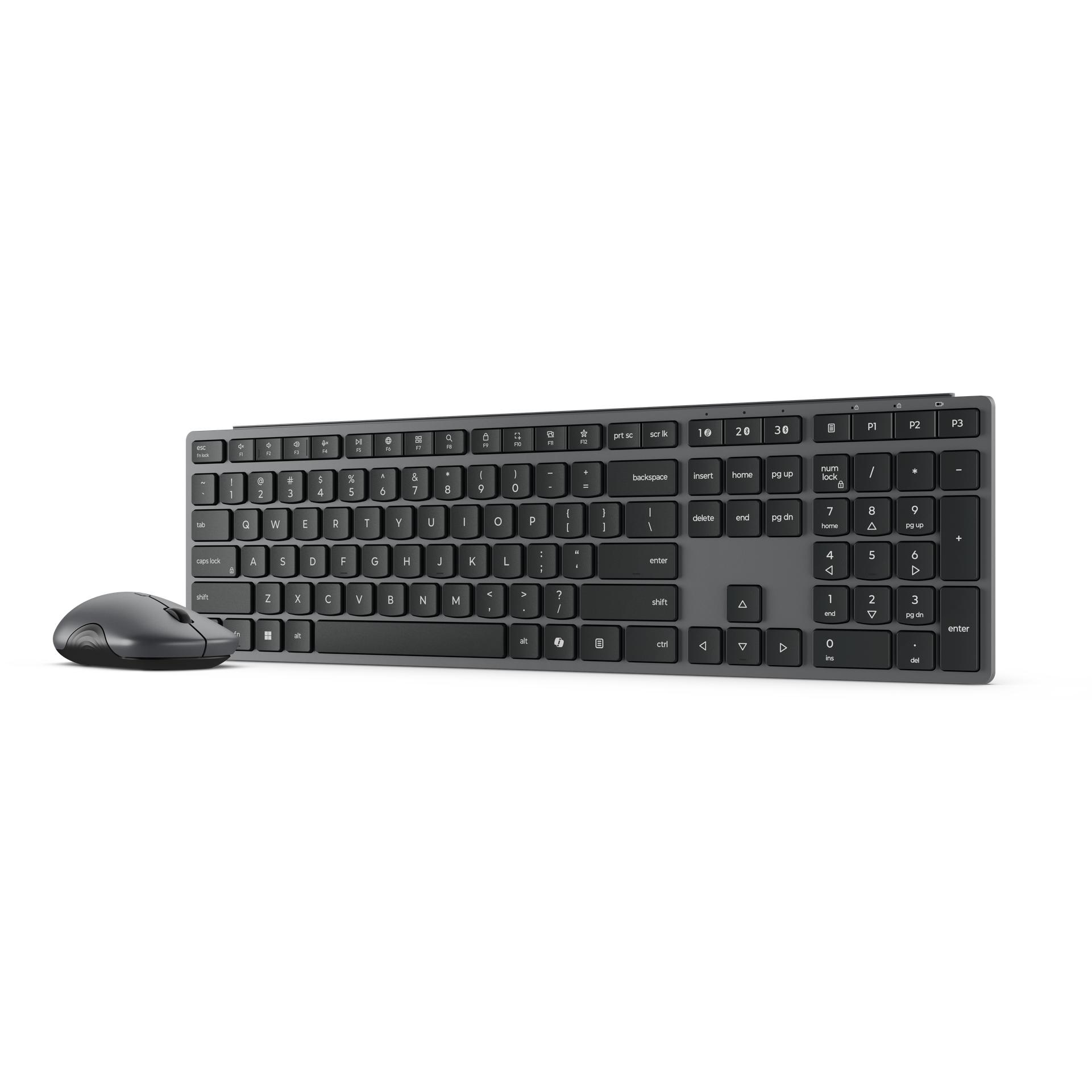 Lenovo 700 Modern (USA, Kabellos), Tastatur, Grau