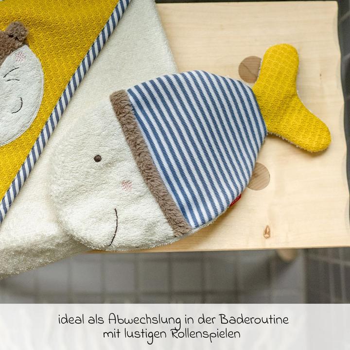 Actual product image Fehn Baby-Waschlappen & Waschhandschuhe Waschhandschuh - Fisch