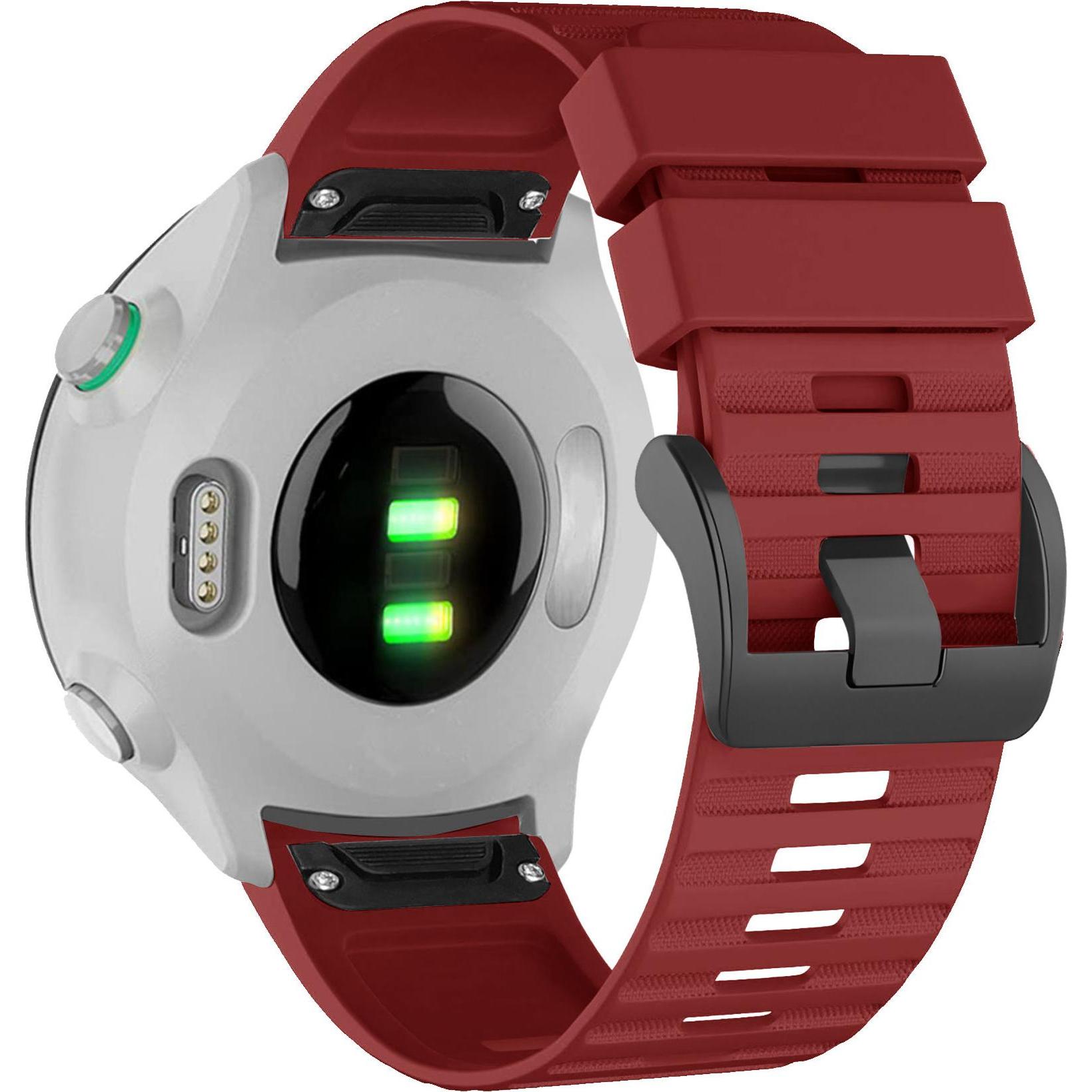 Thumbnail - Bandz Silikonarmband (Silikon, fenix 5), Uhrenarmband, Rot