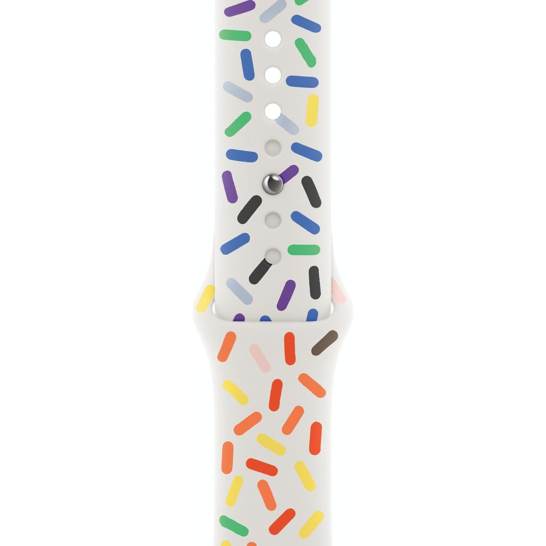 Thumbnail - Apple Sportarmband (41 mm, Fluorelastomer, Apple Watch Series 9), Uhrenarmband, Mehrfarbig