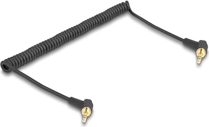 Produktbild Delock Spiralkabel 3,5 mm 3 Pin Klinkenstecker zu Klinkenste (0.75 m)