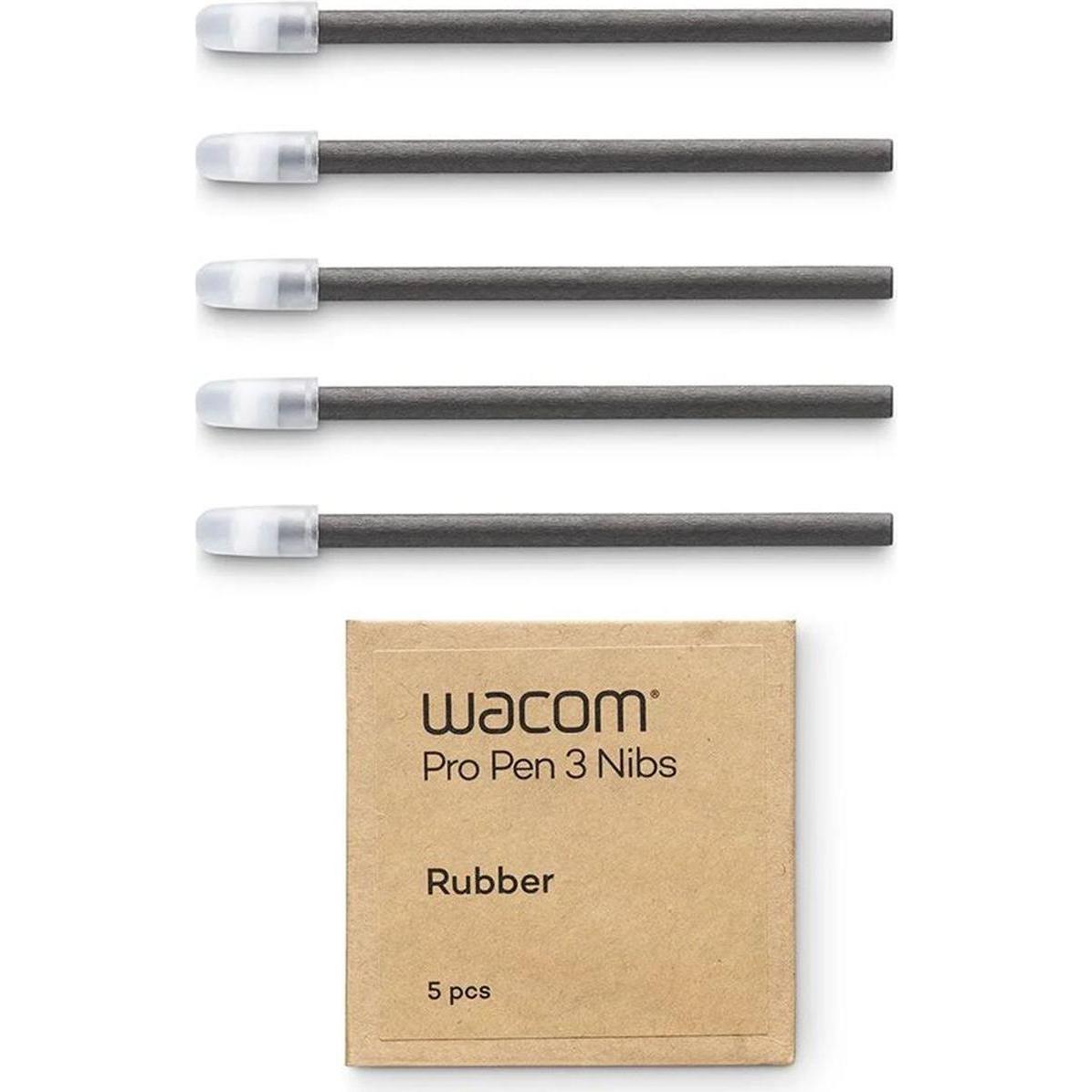 Wacom Pro Pen 3 Rubber Nibs 5pcs/Pack, Accessori per stilo, Nero