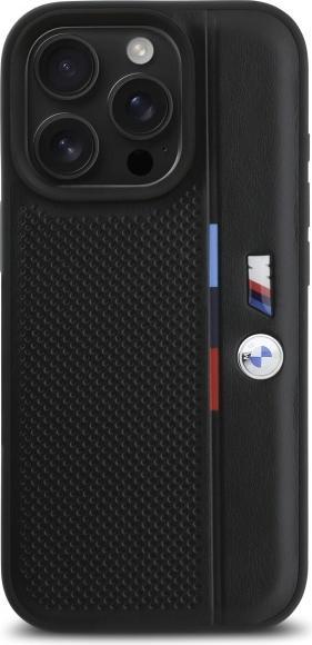 Produktbild BMW BMHCP16X23PUPVK iPhone 16 Pro Max 6.9" czarny/black hardcase M Perforated Tricolor Detail Line (Apple iPhone 16 Pro Max)