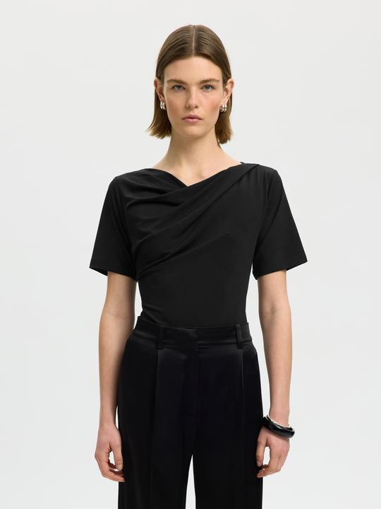 Produktbild Selected Drapiertes T-Shirt (M)