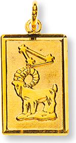 Image du produit Natsumi Schmuck Pendentif Signe du zodiaque Bélier en or jaune 18K/750 (750/18 K Or jaune)