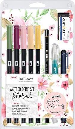 Immagine prodotto Tombow Spazzola con serbatoio d'acqua Set di 3, piatto